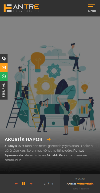 Web Tasarım Sistemleri Proje Detayı Mobil Görünüm