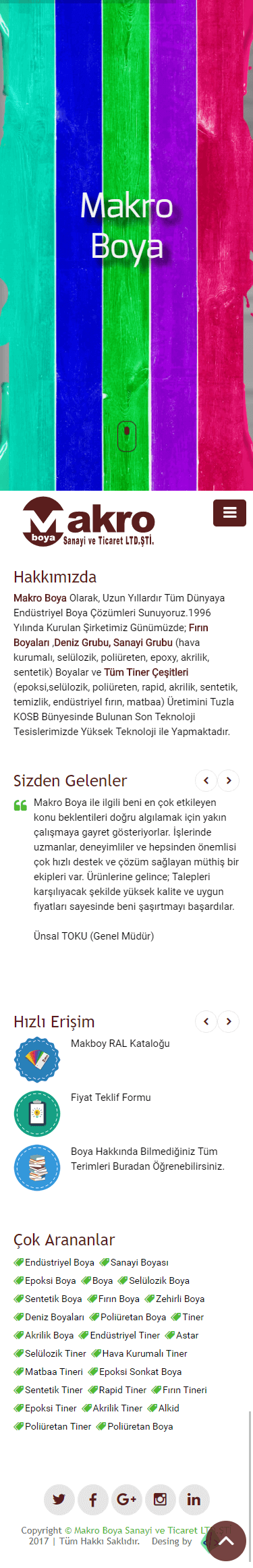 Web Tasarım Sistemleri Proje Detayı Mobil Görünüm